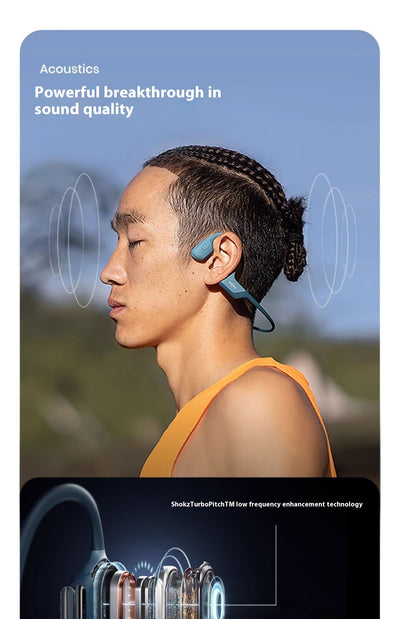 Bone Conduction Wireless Motion Bluetooth Earphones